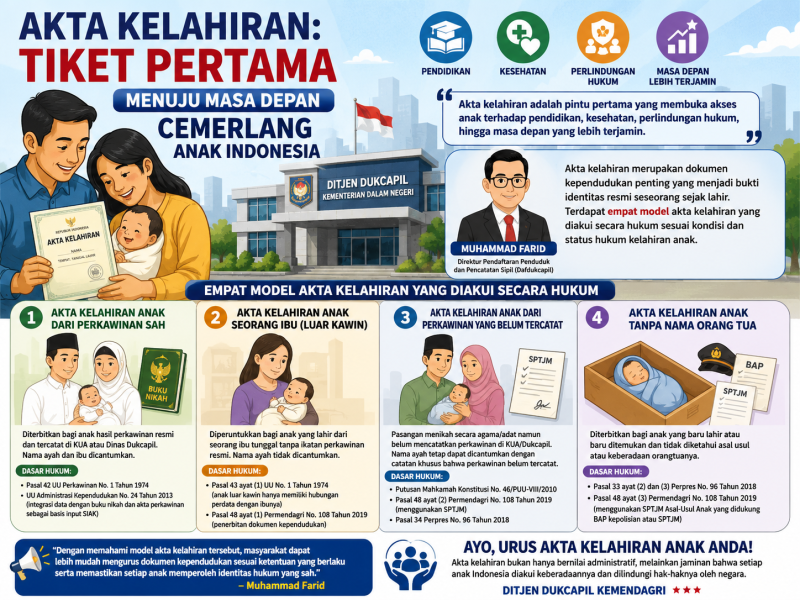Akta Kelahiran: Tiket Pertama Menuju Masa Depan Cemerlang Anak Indonesia
