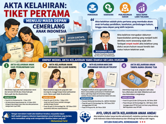 Akta Kelahiran: Tiket Pertama Menuju Masa Depan Cemerlang Anak Indonesia